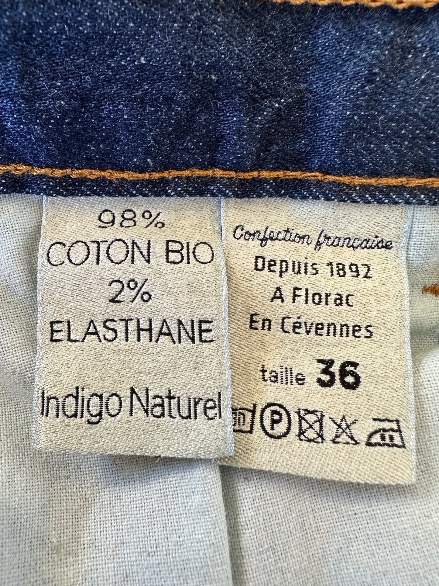 Jean slim taille haute Coton Bio - Marianne