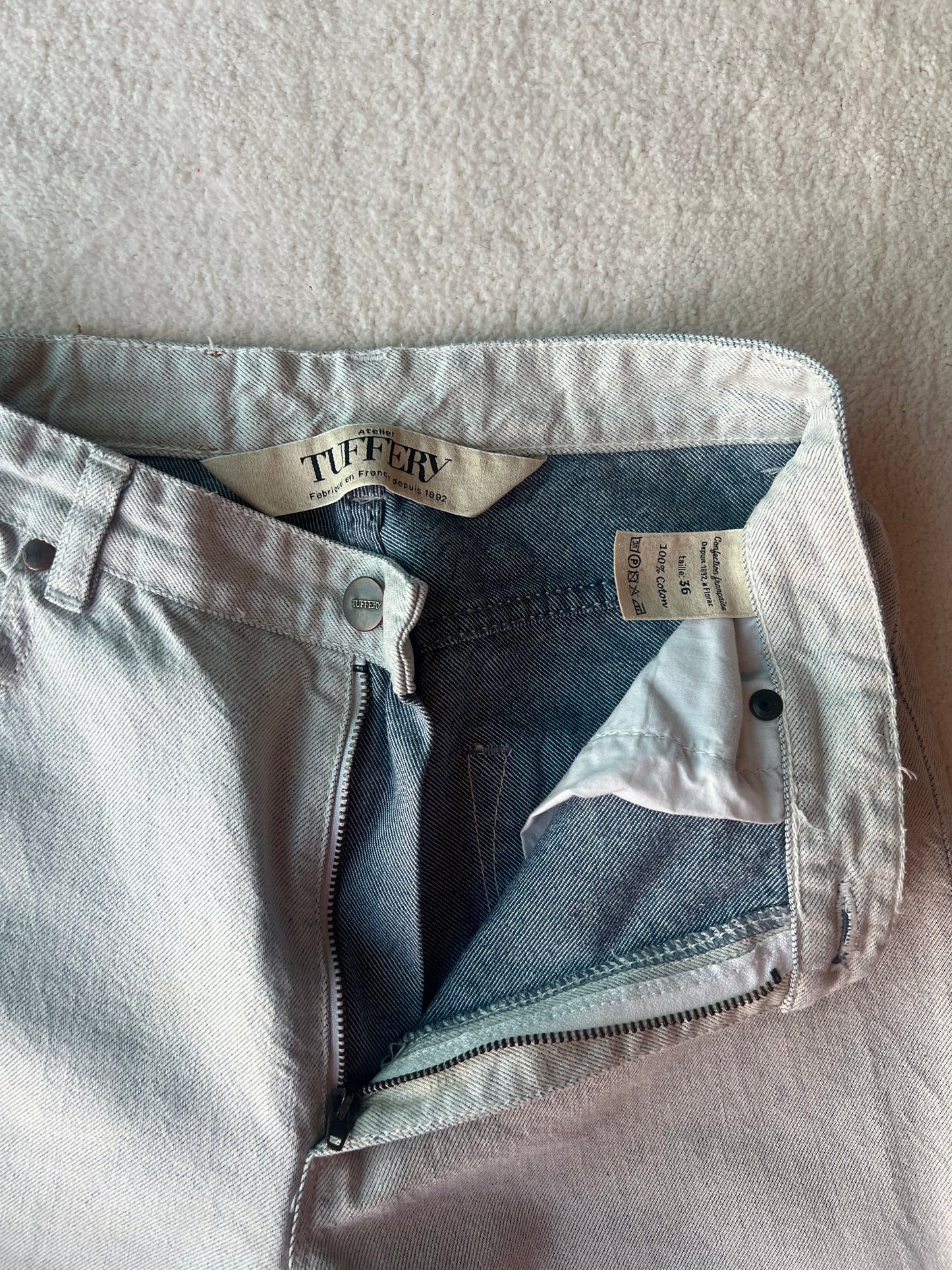 Jean mom taille haute blanc - Marthe