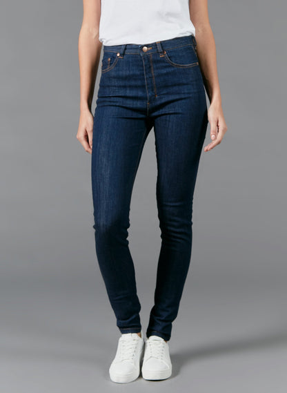 Jean slim taille haute Coton Bio - Marianne