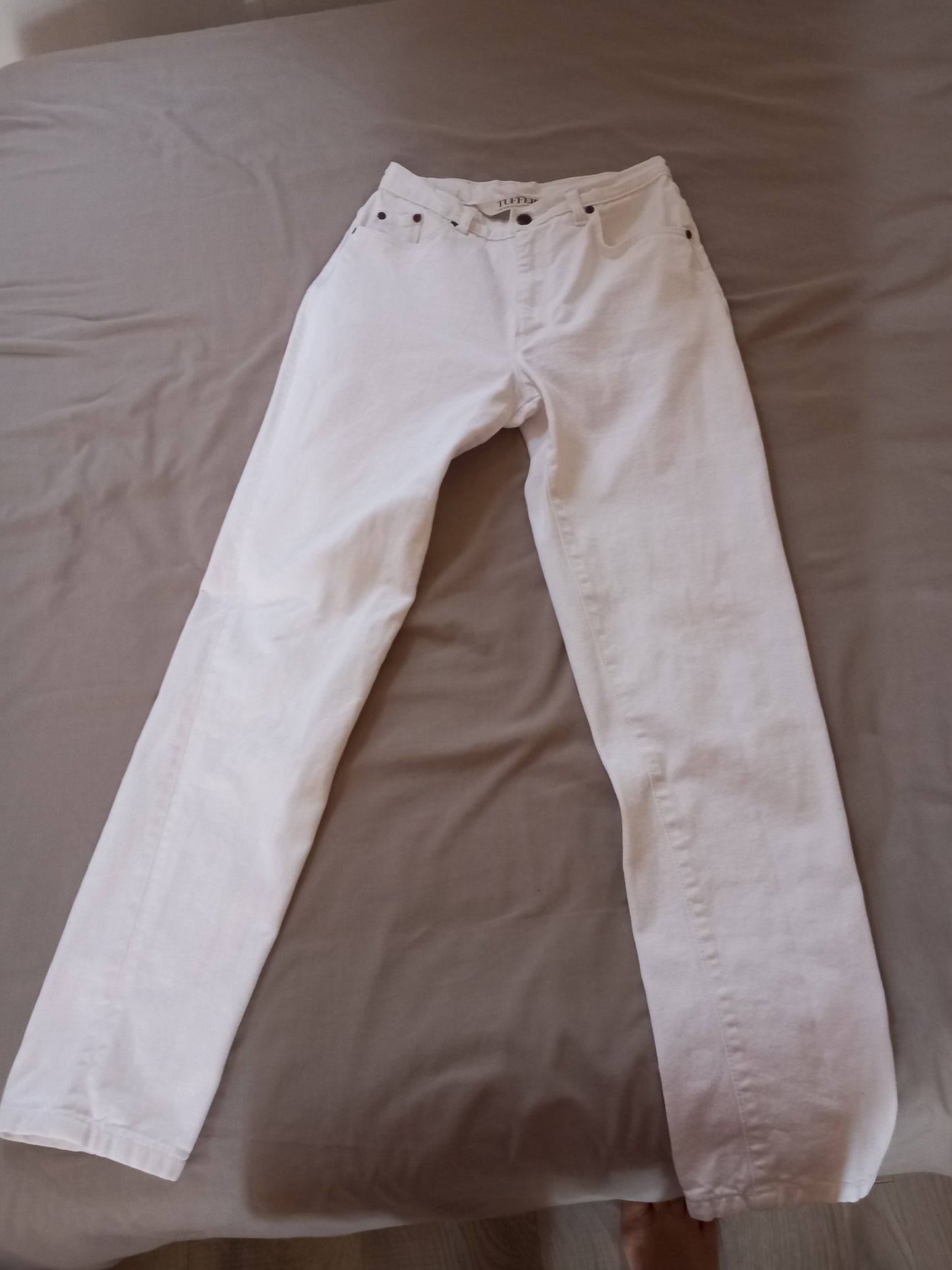 Jean mom taille haute blanc - Marthe