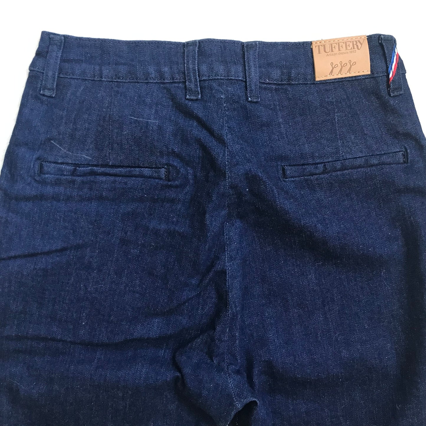 Chino ajusté taille haute Brut Coton Bio - Léonie