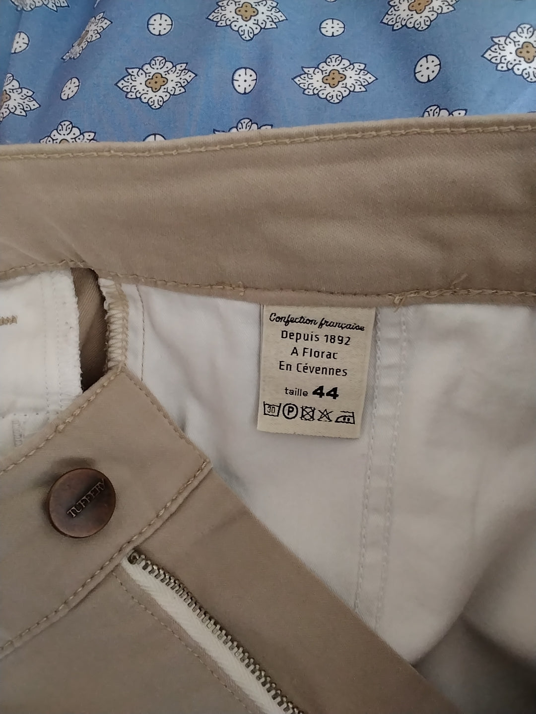 Chino homme droit ajusté Beige - Ernest