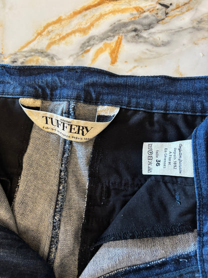 Chino ajusté taille haute Brut Coton Bio - Léonie