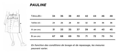 Jupe en jean Lin Français - Pauline