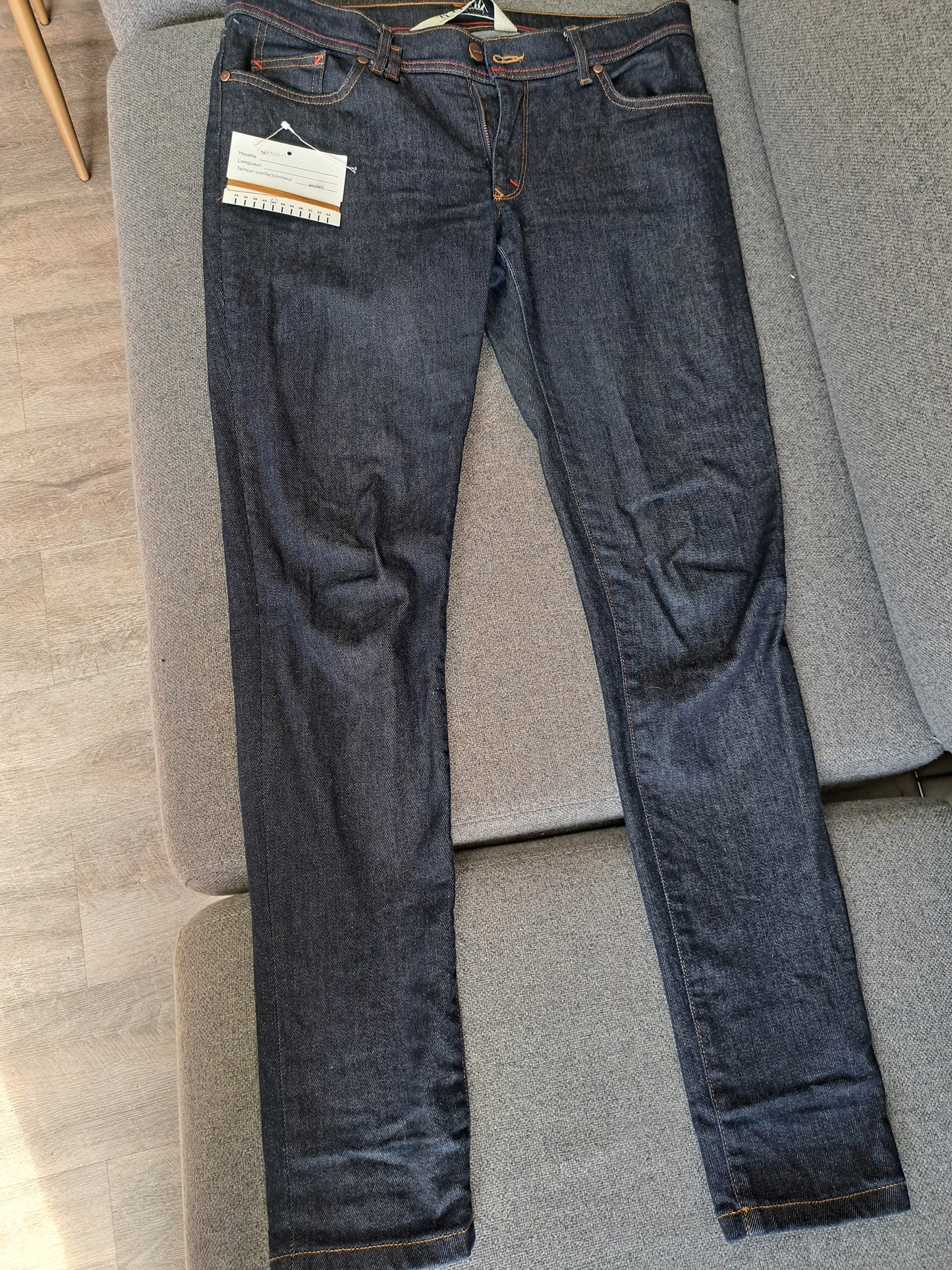 Jean slim taille standard Brut - Mathilde