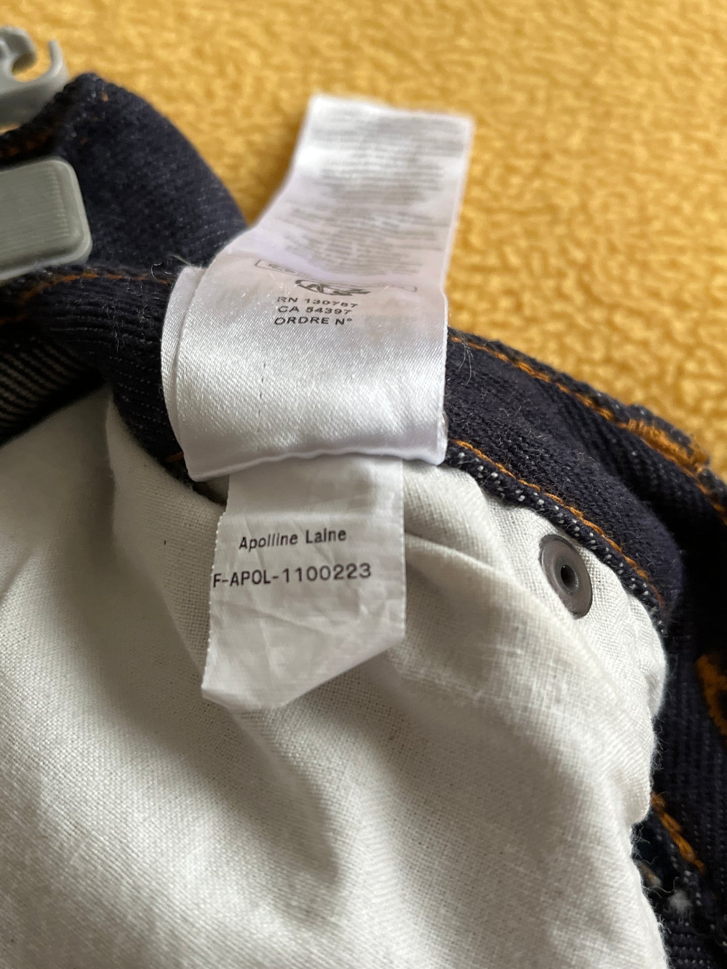 Jean droit taille haute laine – SAINT JAMES x Atelier TUFFERY – Apolline