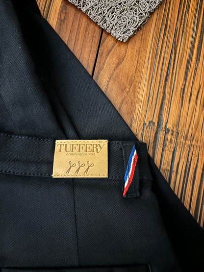 Chino ajusté taille haute Noir - Léonie