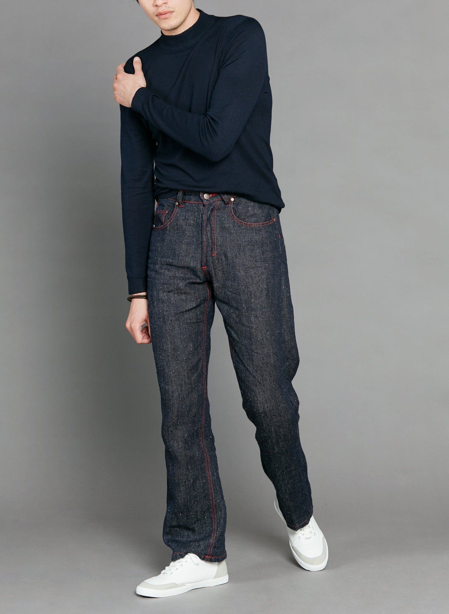 Jean large taille haute Chanvre - Désiré