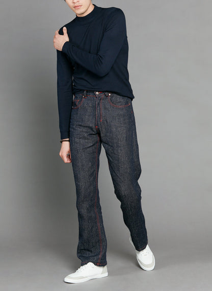 Jean large taille haute Chanvre - Désiré