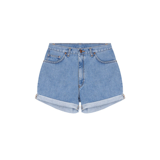 Short femme taille haute en jean Clair - Aimé