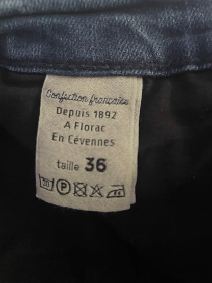 Chino ajusté taille haute Brut Coton Bio - Léonie