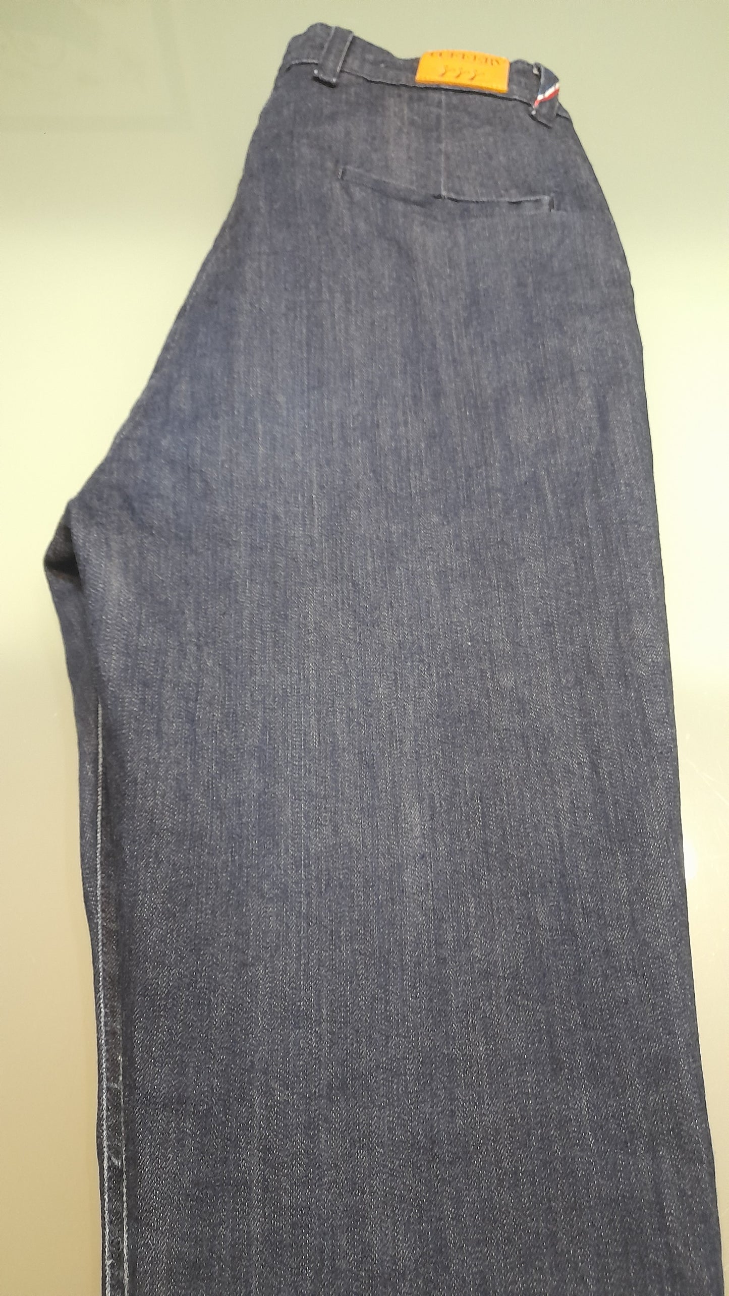 Chino ajusté taille haute Brut Coton Bio - Léonie