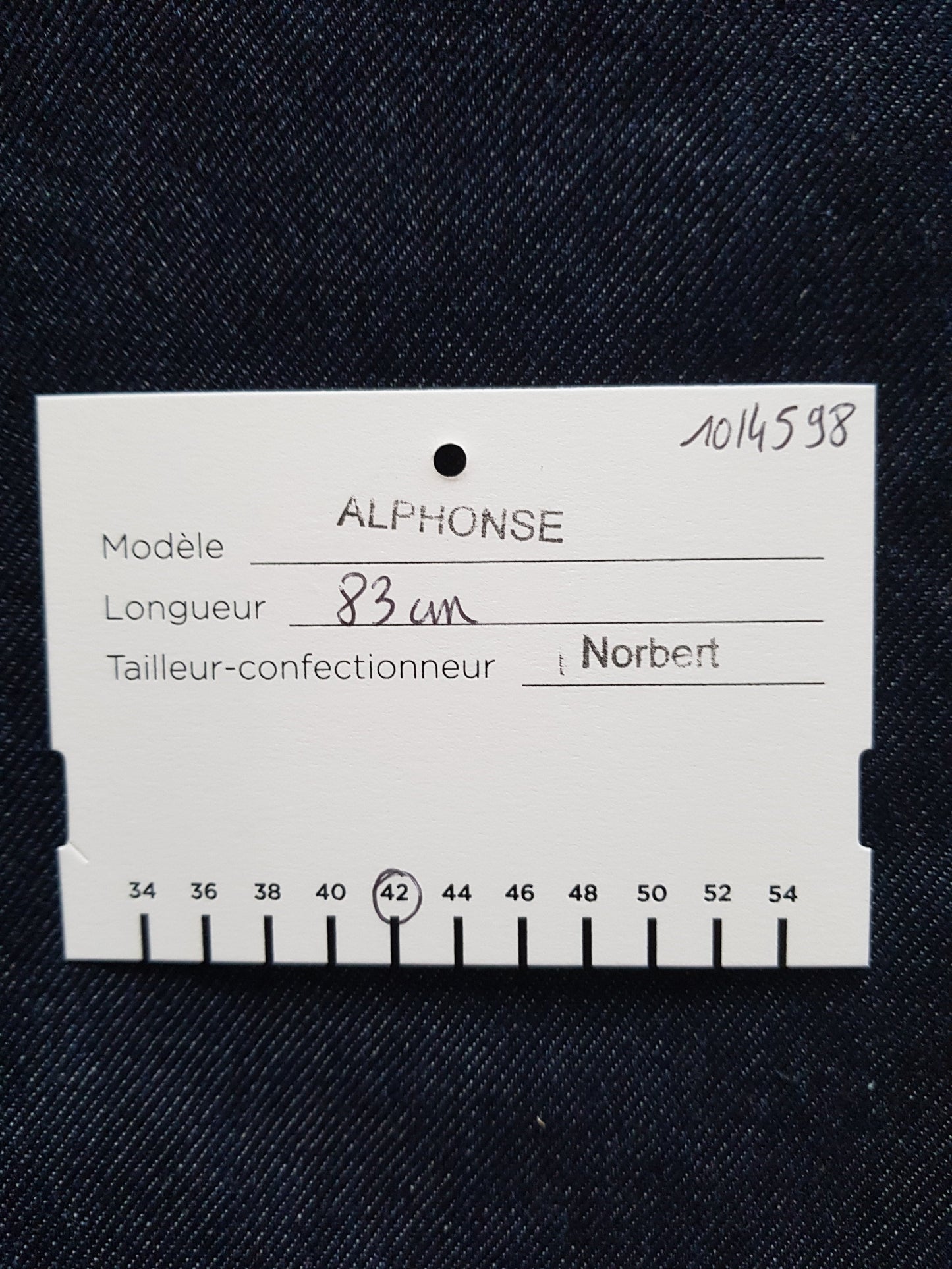 Jean droit ajusté Brut - Alphonse