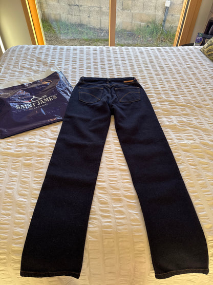 Jean droit taille haute laine – SAINT JAMES x Atelier TUFFERY – Apolline