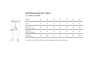 Short en jean Clair - Marius