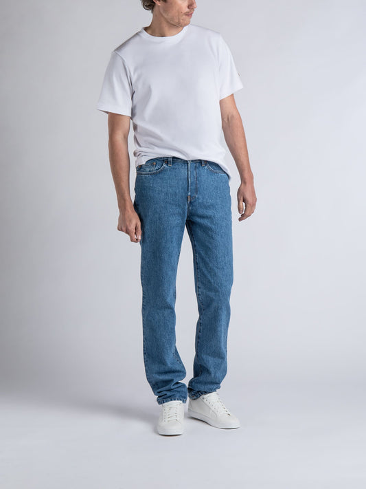 Jean droit taille haute clair - Célestin
