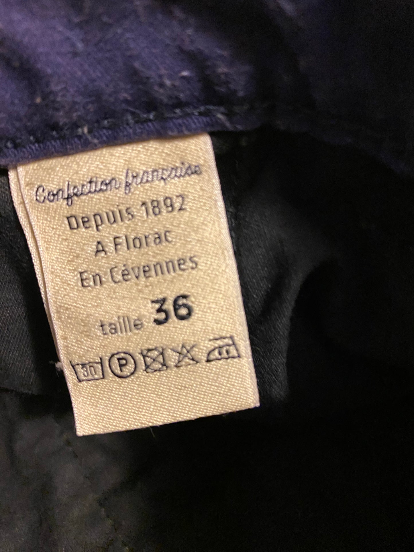Chino ajusté taille haute Moleskine - Léonie