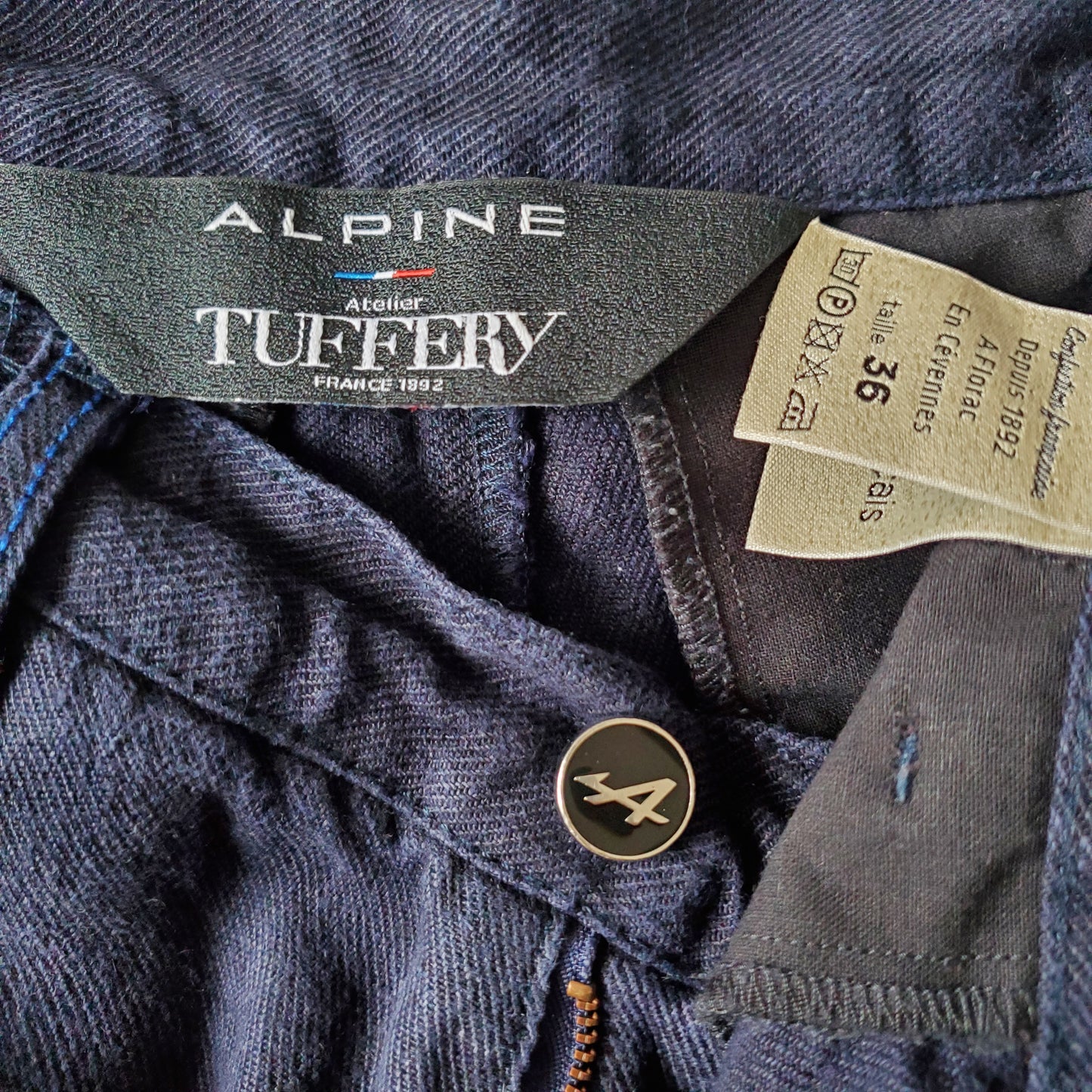Chino ajusté taille haute Alpine 100% Lin Français - Léonie