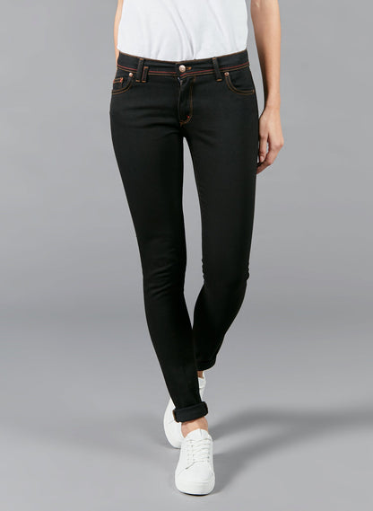 Jean slim taille standard Noir - Mathilde