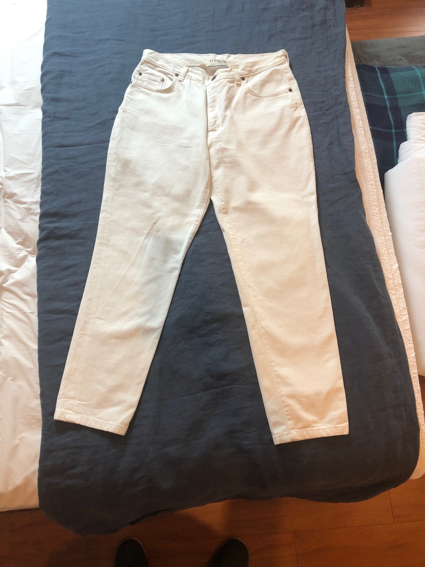 Jean mom taille haute blanc - Marthe