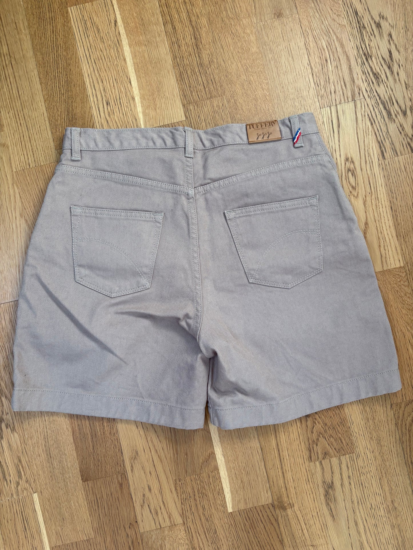 Short en jean beige taille haute - Aimé