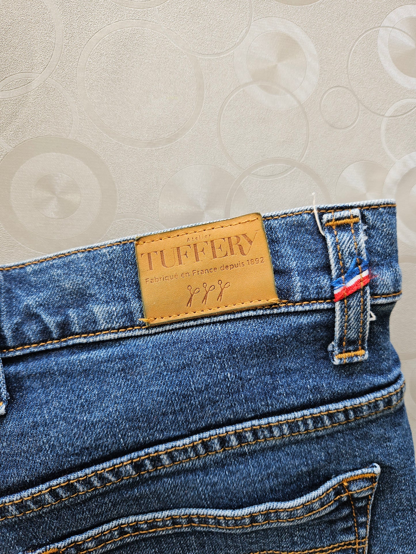Jean femme flare taille semi-haute Stonewashed - Margot
