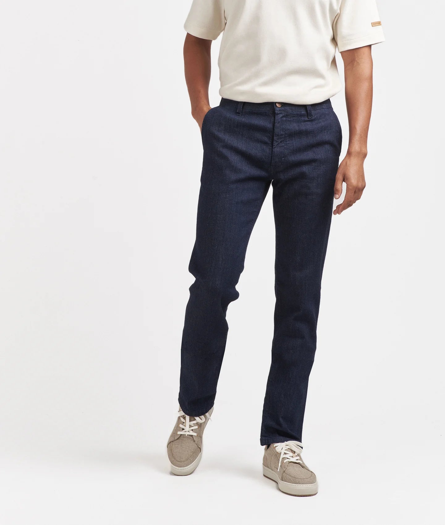 Chino homme droit ajusté Brut Coton Bio - Ernest