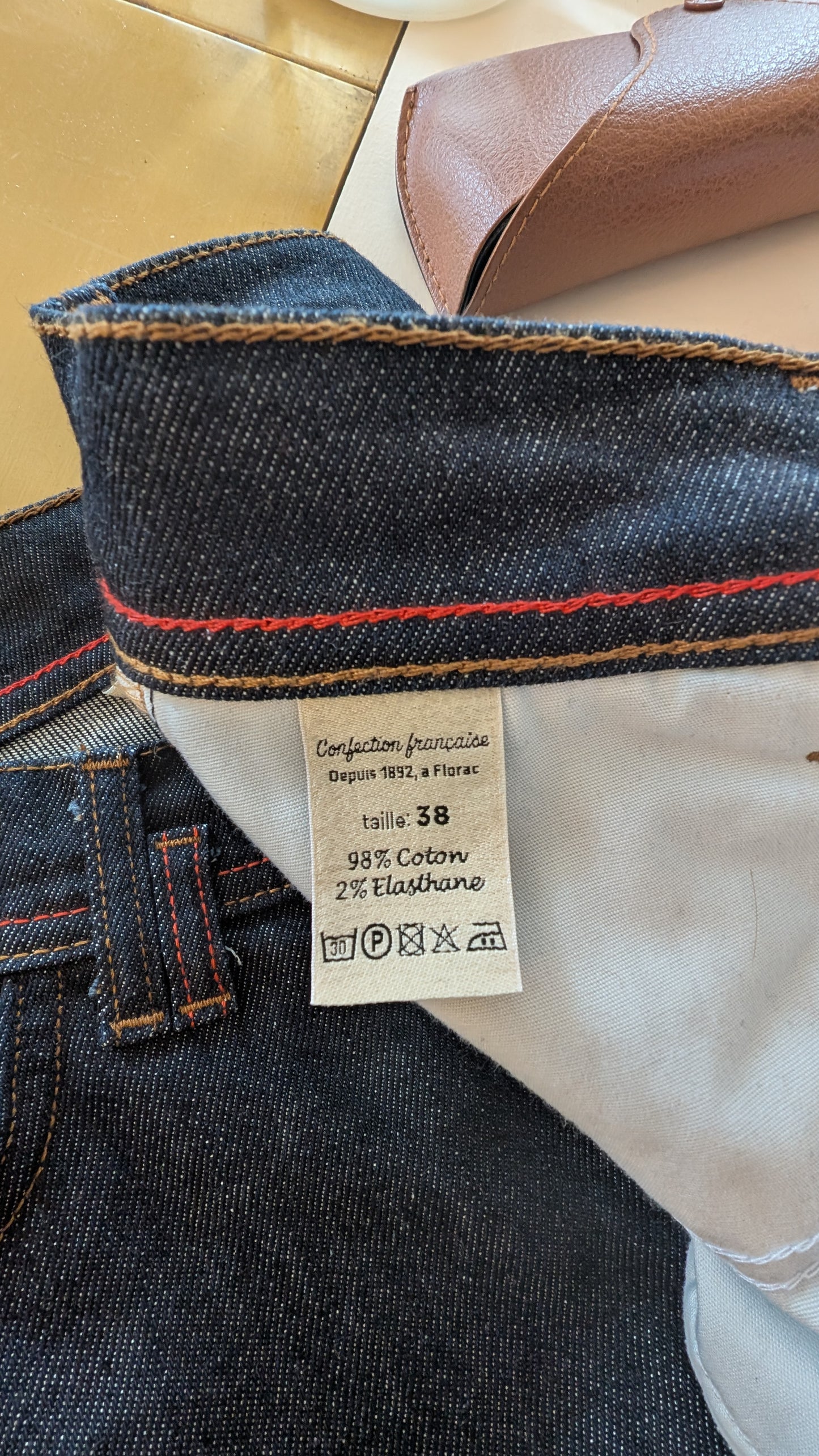 Jean slim taille standard Noir - Mathilde