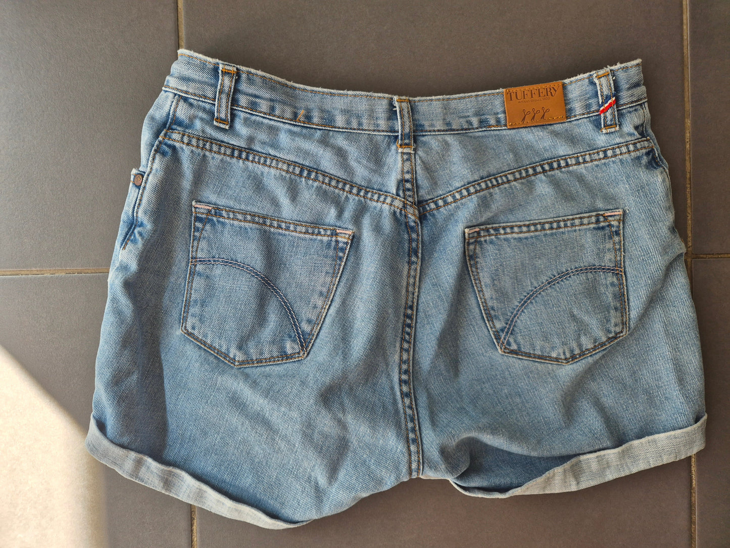 Short femme taille haute en jean Clair - Aimé
