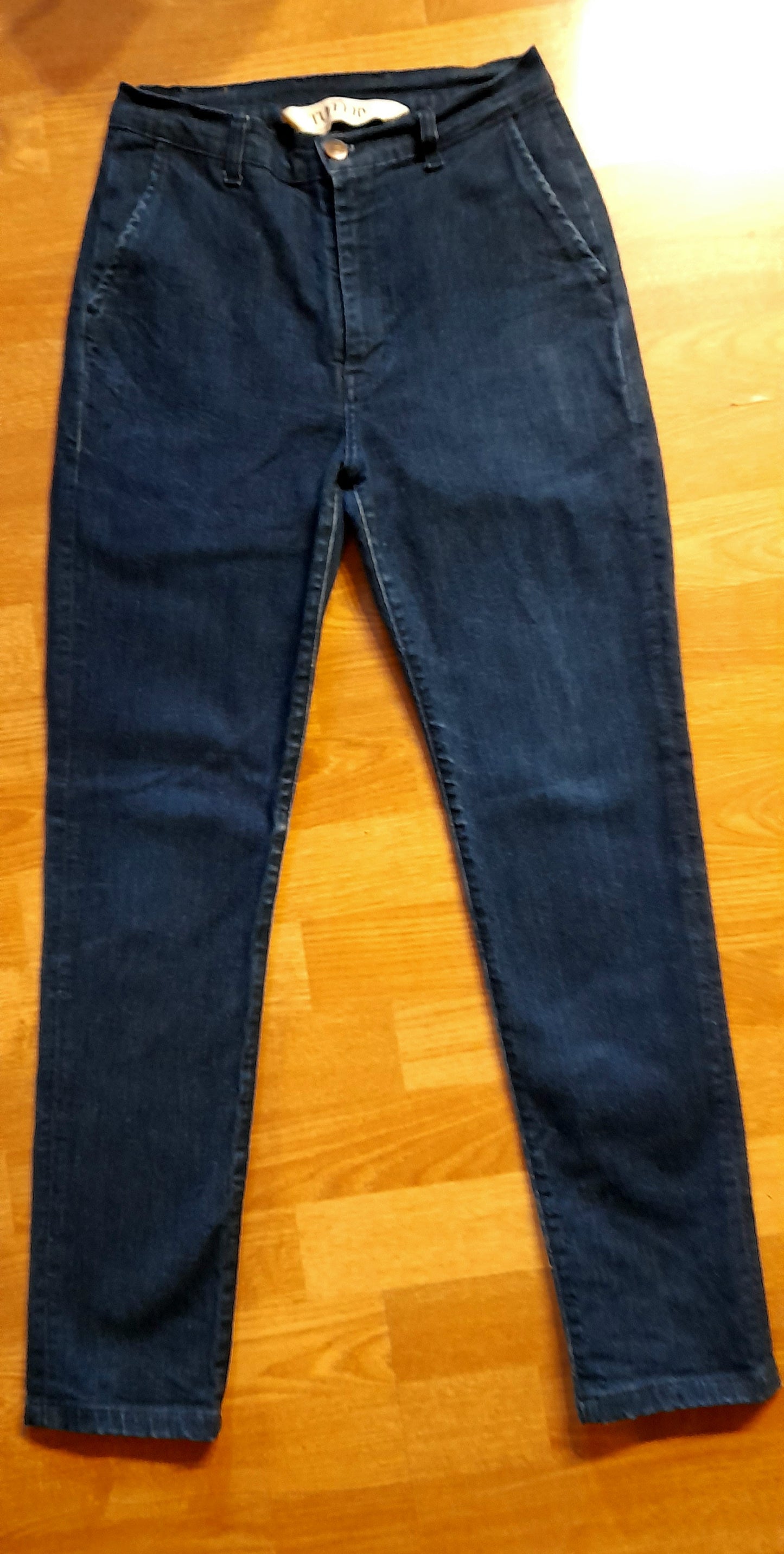 Chino ajusté taille haute Brut Coton Bio - Léonie