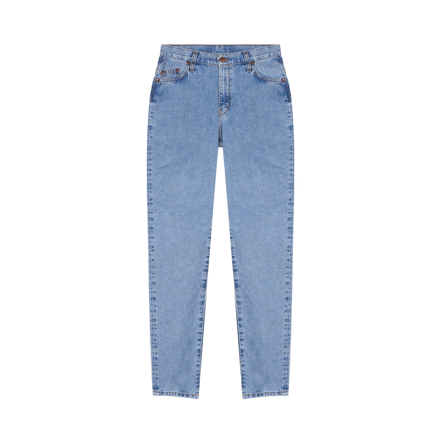 Clear high-waisted mom jeans - Marthe