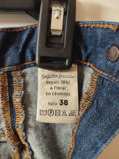 Jupe en jean crayon taille haute Coton Bio - Agathe