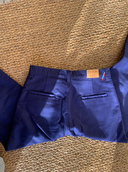 Chino ajusté taille haute Moleskine - Léonie