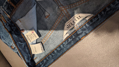 Jean droit taille haute stonewashed - Apolline
