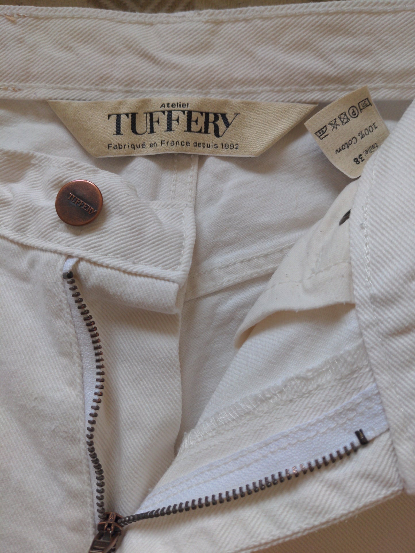 Jean mom taille haute blanc - Marthe