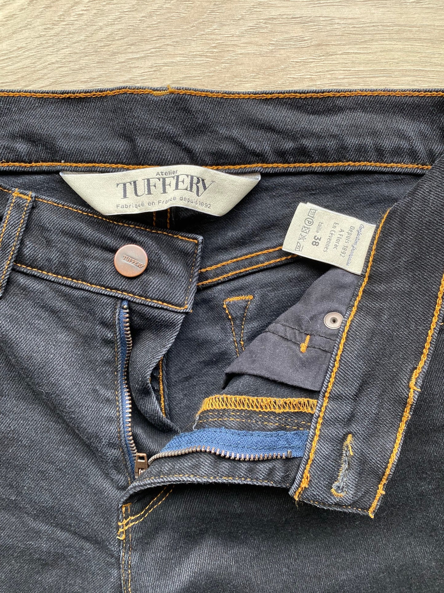 Jean slim taille standard Noir - Mathilde