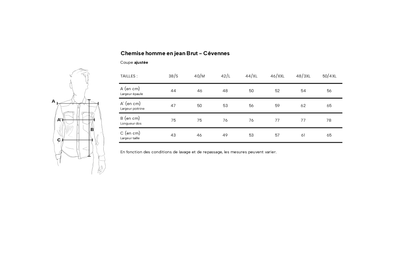 Chemise en jean Brut - Cévennes