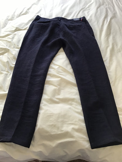 Chino ajusté taille haute Alpine 100% Lin Français - Léonie