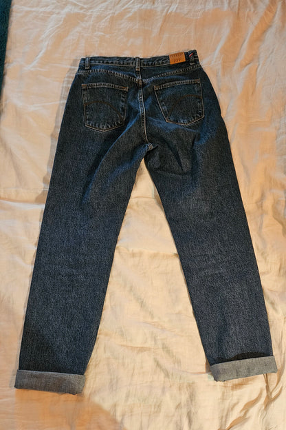 Jean droit taille haute stonewashed - Apolline