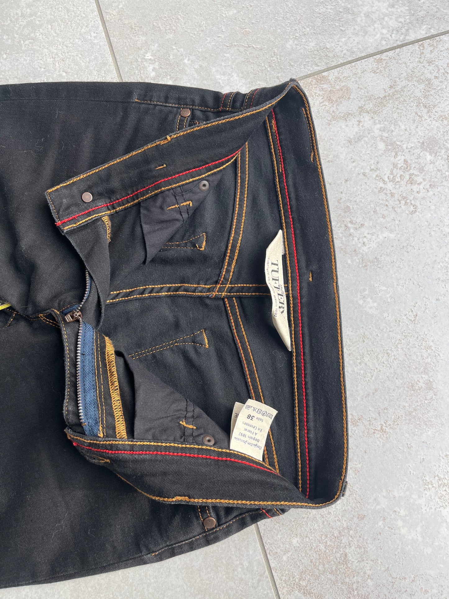 Jean slim taille standard Noir - Mathilde