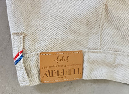 Pantalon femme droit taille haute Chanvre Naturel - Gabi