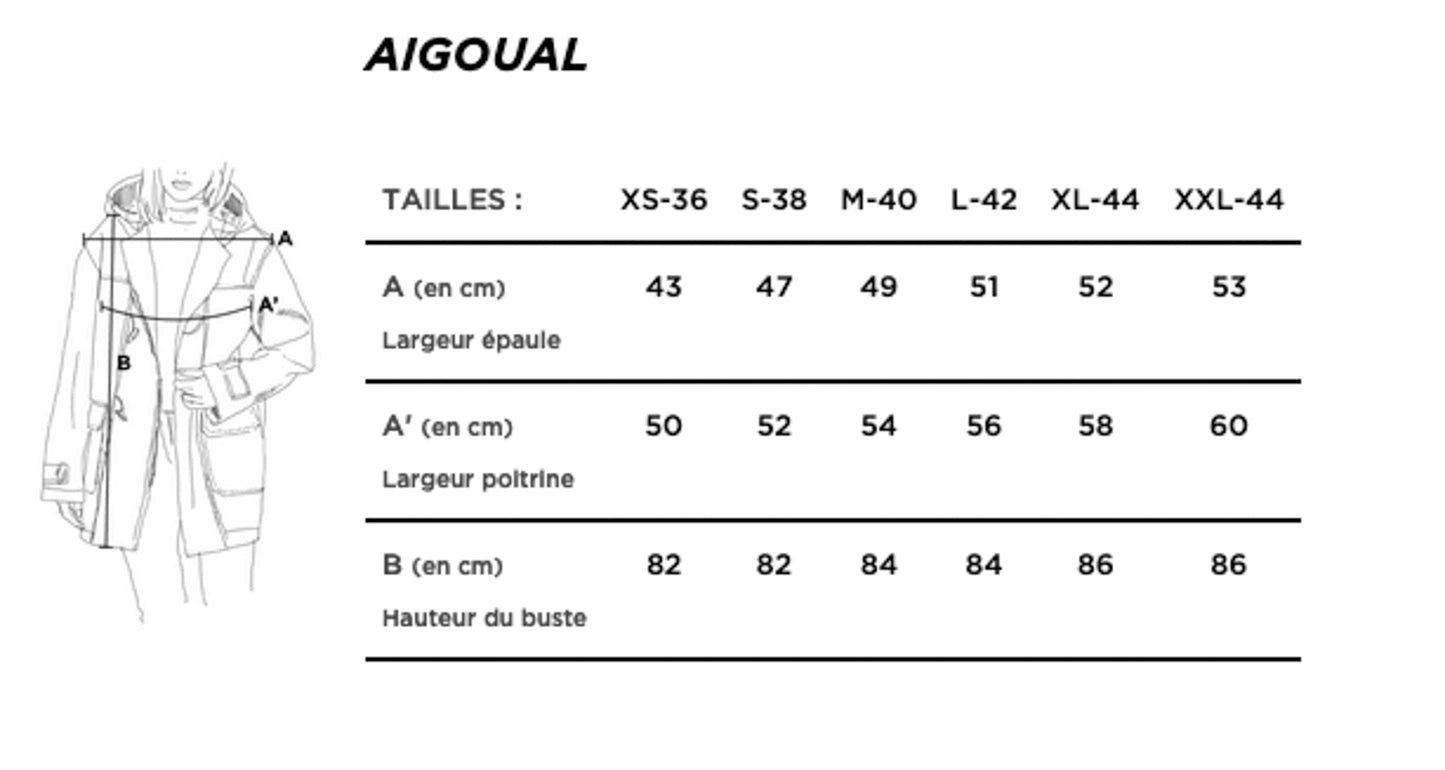 Manteau en jean Laine Française - Aigoual