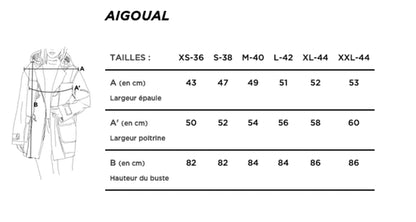 Manteau en jean Laine Française - Aigoual