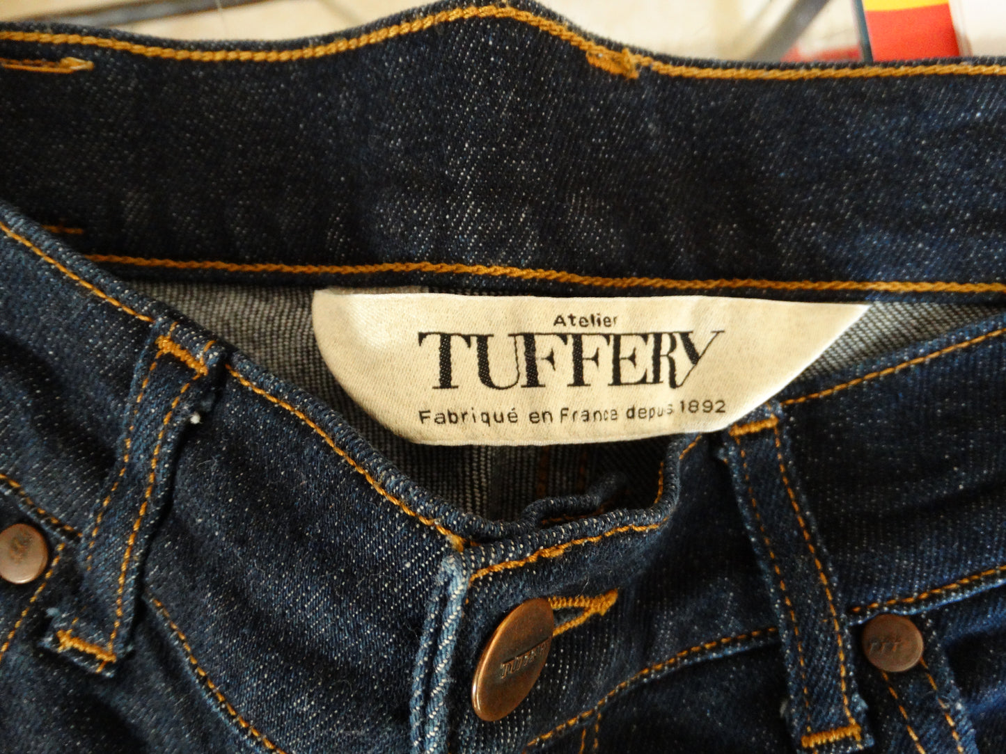 JEAN TAILLE HAUTE 98 COTON ,2 ELASTHANE