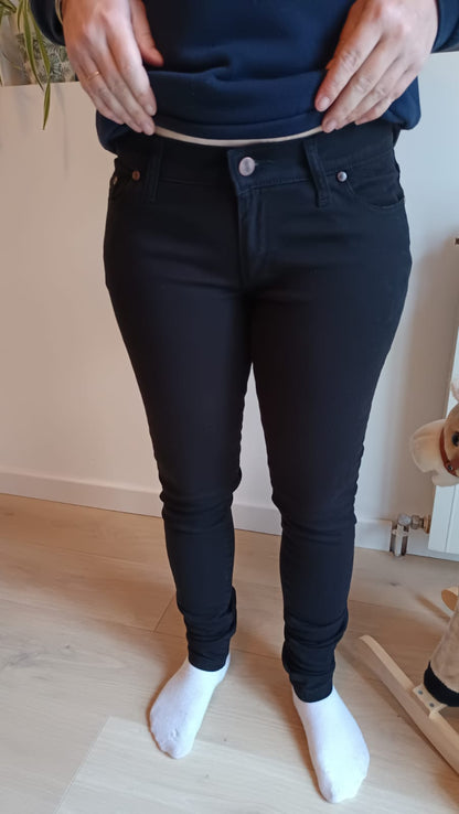 Jean slim Taille Haute Noir – Marianne