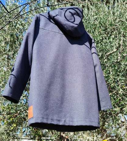 Manteau en jean Laine Française - Aigoual