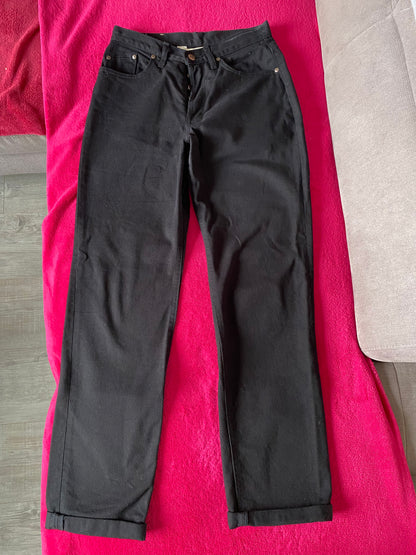 Jean femme droit taille haute Noir - Apolline