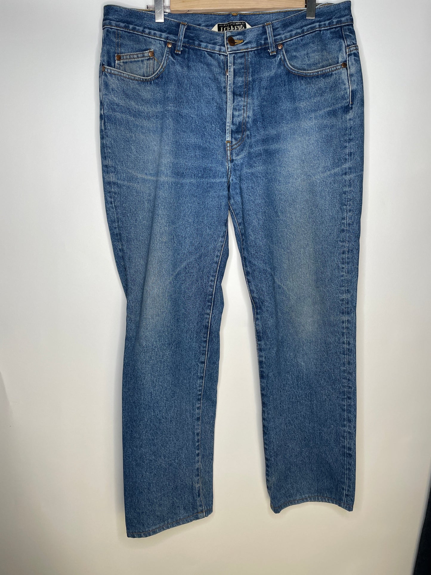 Jean homme droit taille haute Stonewashed - Célestin