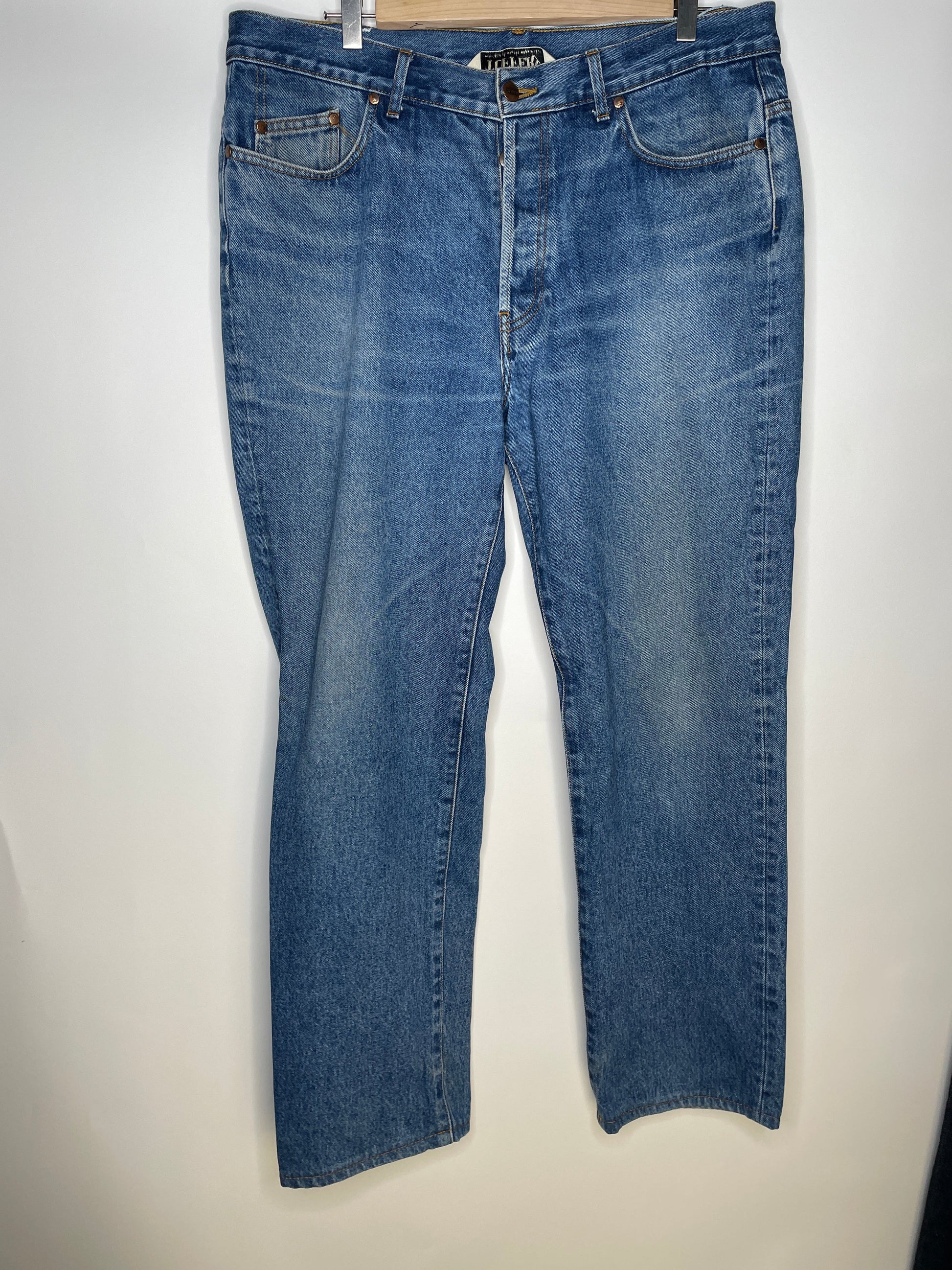 Jean homme droit taille haute Stonewashed - Célestin