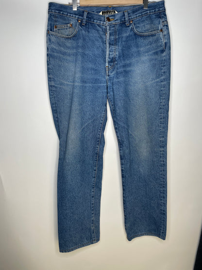 Jean homme droit taille haute Stonewashed - Célestin